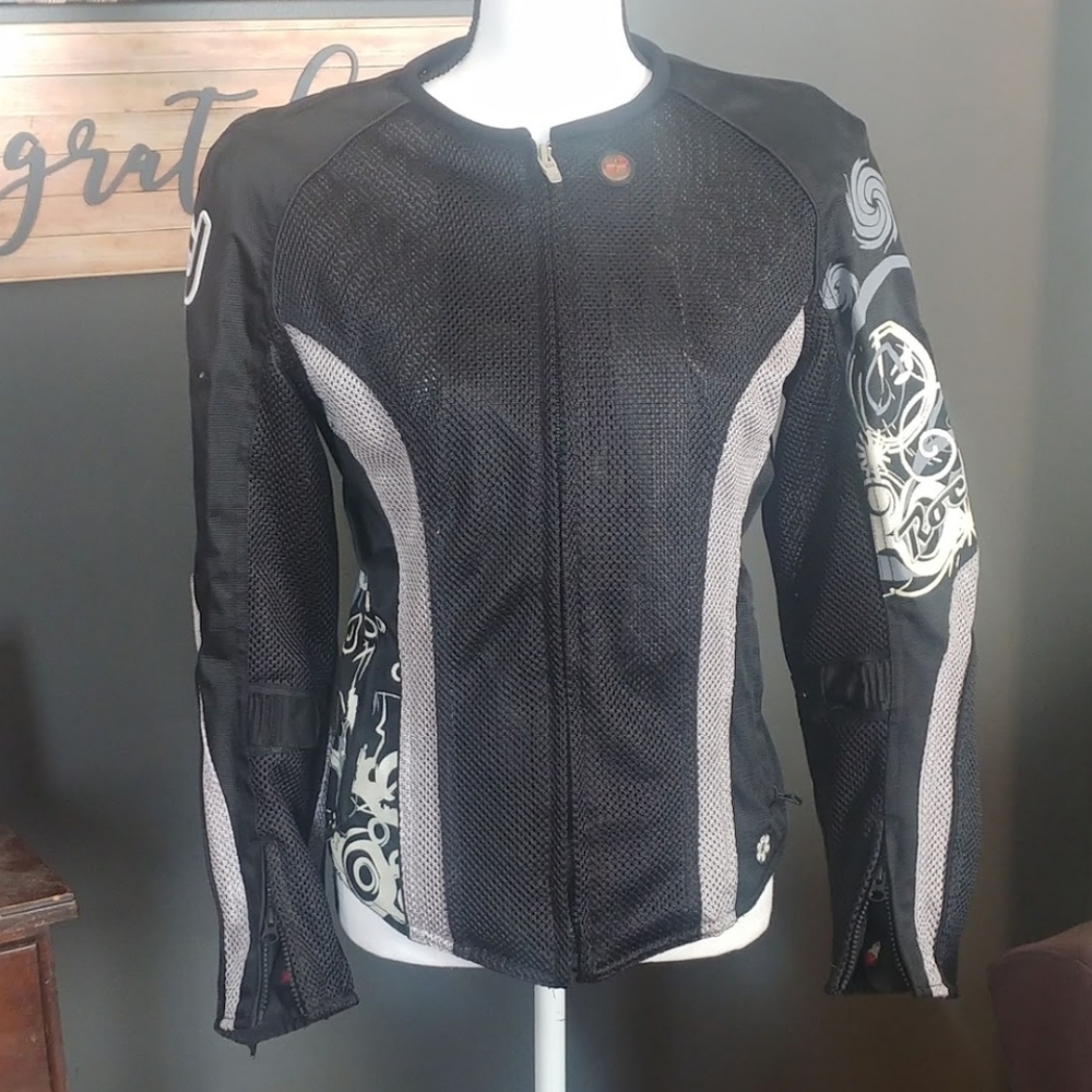 Joe Rocket Women's Black and Gray Bike Jacket